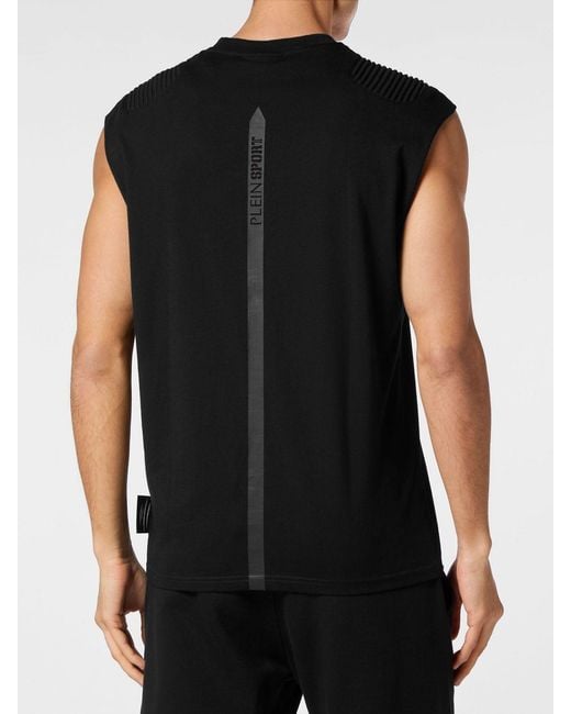 Philipp Plein Black Tank Top for men