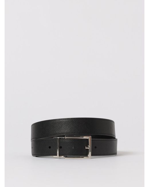 Cinturón De Piel Con Doble Hebilla DSquared² de hombre de color Black