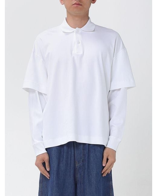 DARKPARK White Cotton Polo Shirt for men