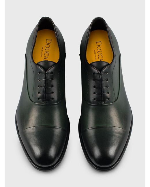 Zapatos De Cordones Hombre Doucal's de hombre de color Black