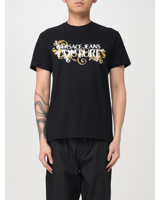 Versace Jeans Couture T-Shirt Herren in Black für Herren