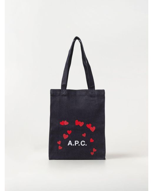 A.P.C. White Tote Bags