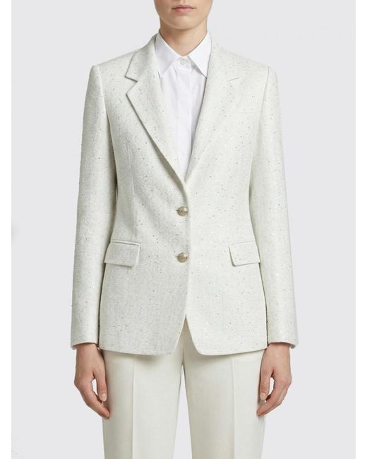 Tagliatore White Single-Breasted Blazer