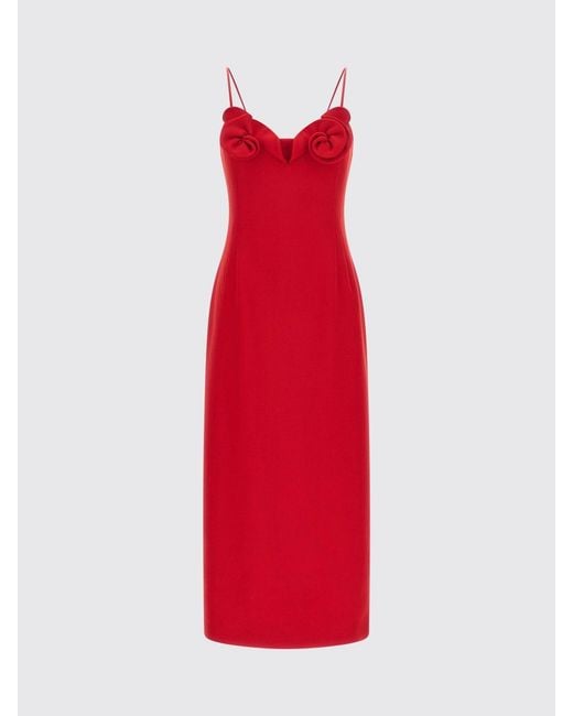 Magda Butrym Red Midi Sheath Dress