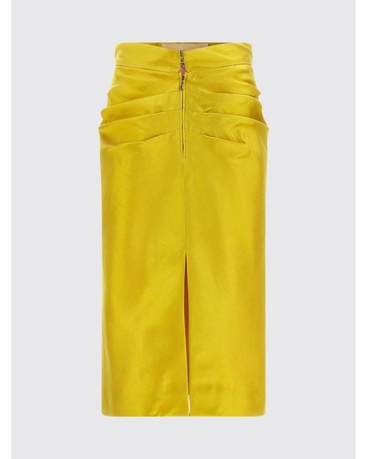 Valentino Yellow Midi Skirt