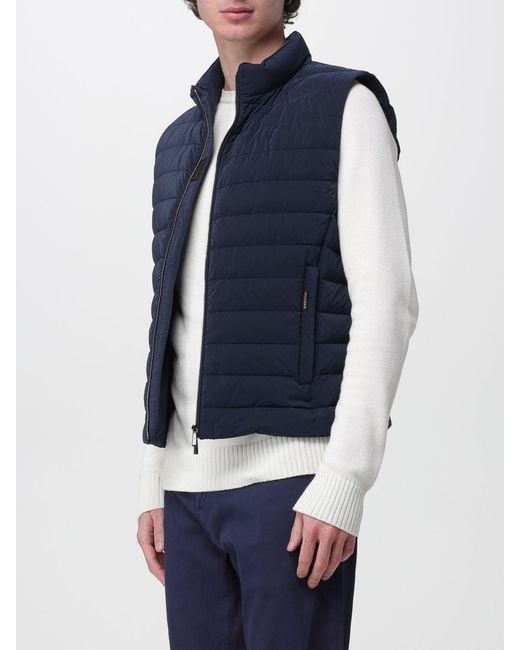 Moorer Blue Calaf-Os Padded And Quilted Down Jacket for men