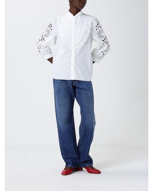 Valentino White Sangallo Shirt