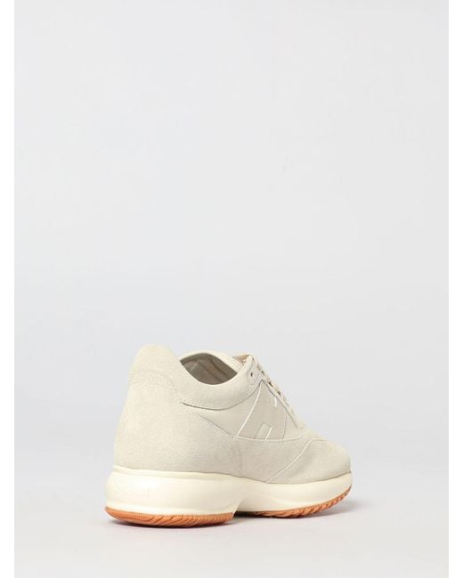 Hogan White Interactive Suede Sneakers