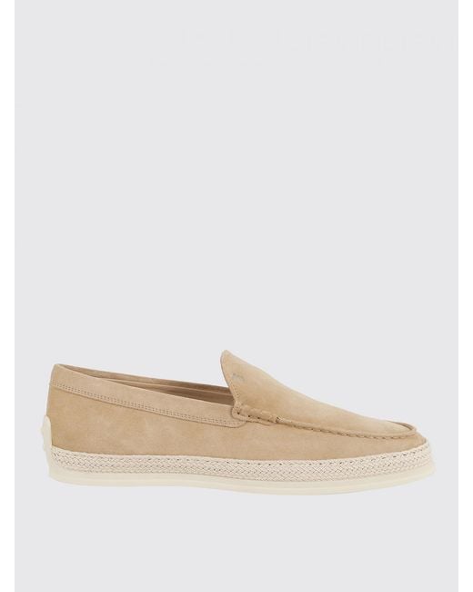 Tod's Natural Suede Leather Loafers for men