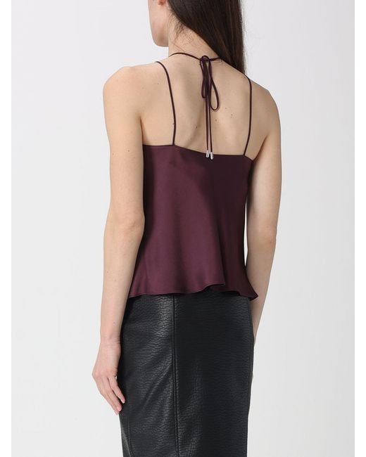 Pinko Purple Satin Top