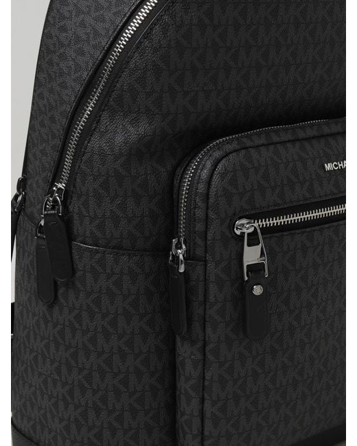 Mochila De Tejido Revestido Estampado Michael Kors de hombre de color Black