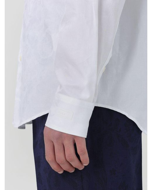Camicia basic di Versace in White da Uomo