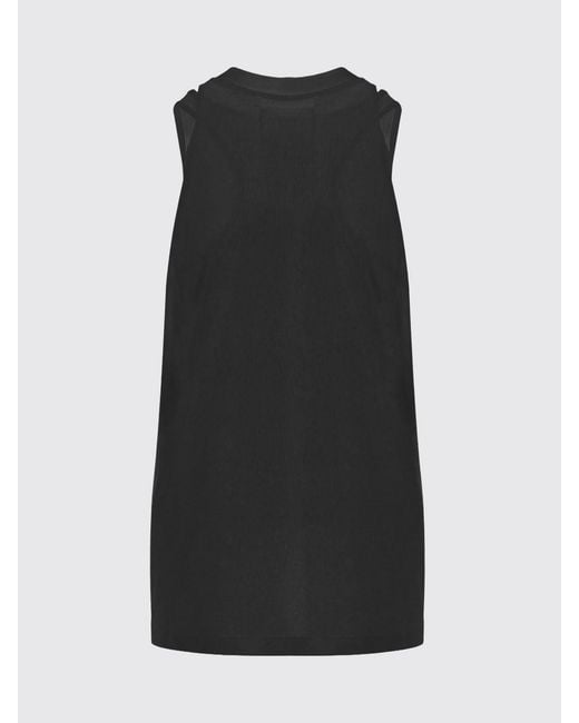 DARKPARK Blue Stretch Cotton Minimal Top