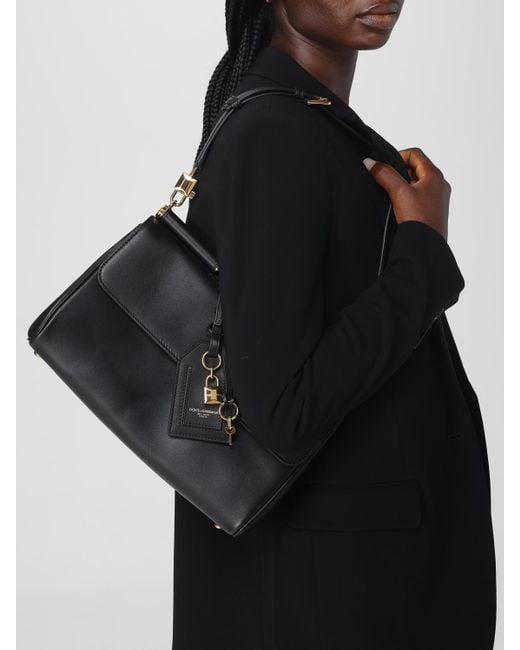 Dolce & Gabbana Black Dolce &Amp Gabbana My Sicily Calf Leather Handbag