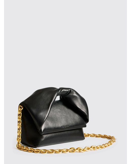 J.W. Anderson Black Twister Medium Nappa Bag