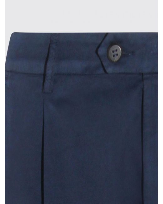 Eleventy Blue Stretch Cotton Blend Chino Trousers for men