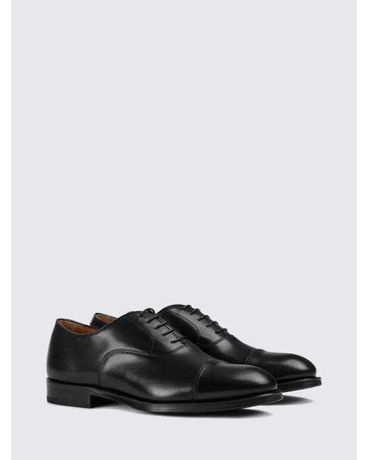Doucal's White Smooth Calfskin Oxford Shoes With Leather And Rubber Sole for men