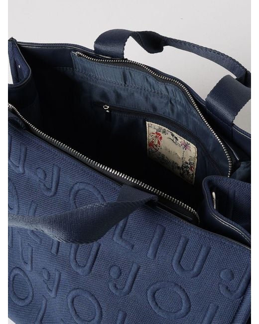 Liu Jo Blue Knitted Tote Bag