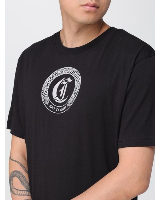 Just Cavalli Black Just Cavalli T-Shirt for men