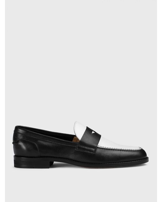 Doucal's Black Leather Loafers