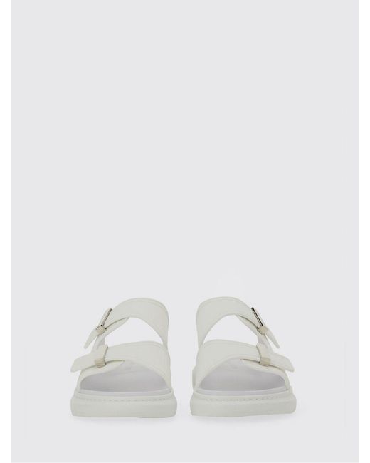 McQueen White Hyrid Rubber Sandal for men