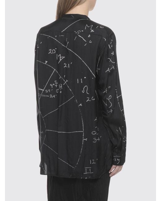 Rick Owens Black Printed Cotton Blend Shirt
