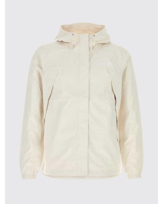 The North Face Natural Antora Hooded Dryvent Technical Fabric Windbreaker Jacket