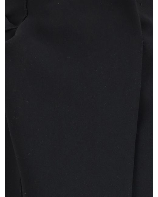 Khaite Black Crêpe Midi Dress