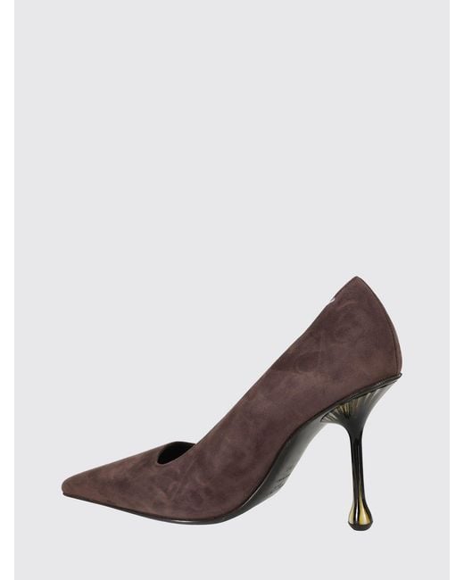 Jimmy Choo Brown Ixia 95 Suede Teardrop Heel Pumps