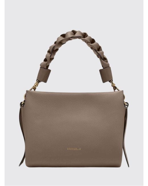 Coccinelle Gray Boheme Mini Leather Bag