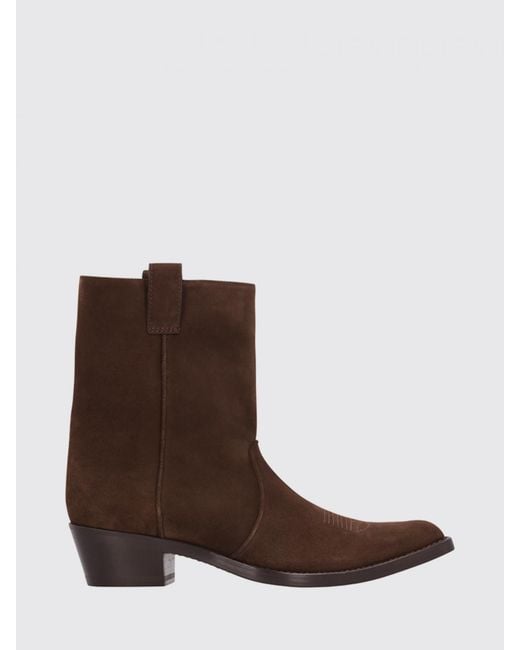 Khaite Brown Clive Suede Ankle Boots