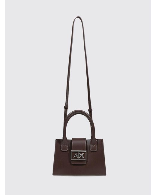 ARMANI EXCHANGE Brown Faux Leather Bag