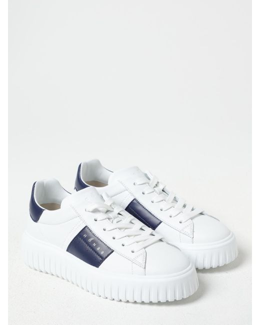 Hogan Blue Leather Sneakers for men