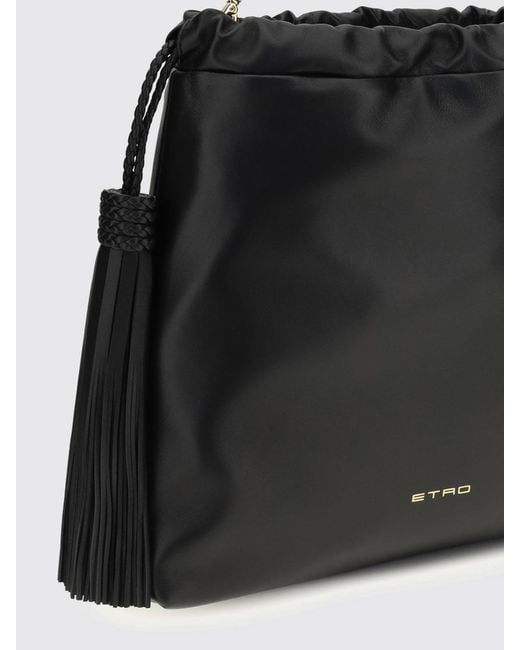 Etro Black Kalispera Leather Bag