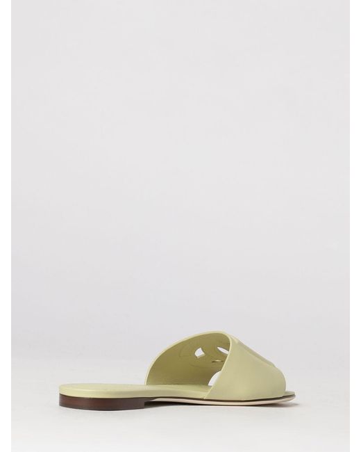 Dolce & Gabbana Natural Dolce &Amp Gabbana Dg Leather Sandals