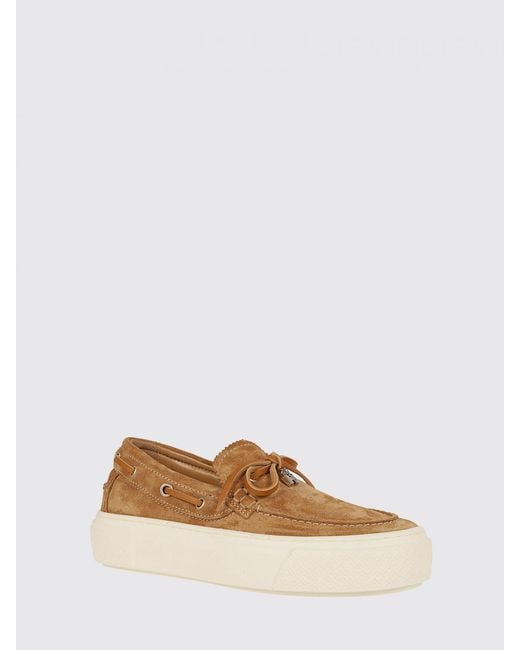 Hogan White H705 Suede Loafers