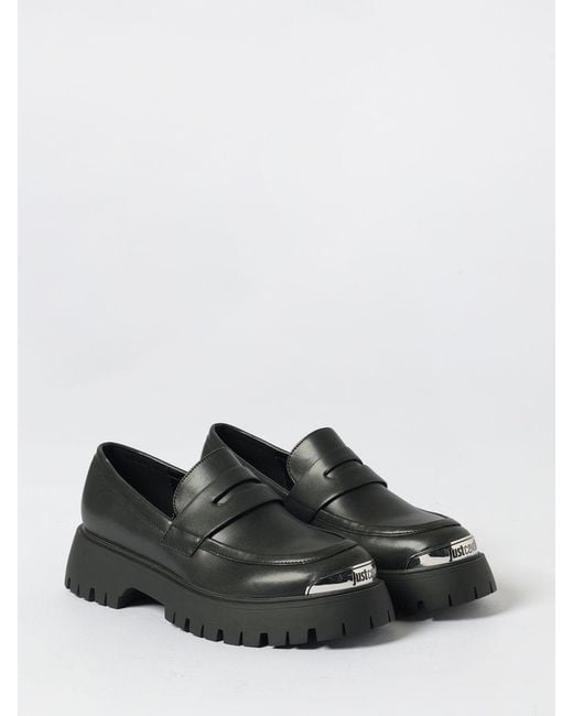Just Cavalli White Flat Shoes