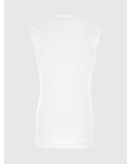Dolce & Gabbana White Dolce &Amp Gabbana Cotton Tank Top With Logo for men