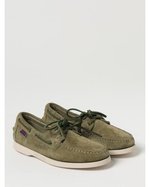Sebago Green Portland Suede Loafer for men