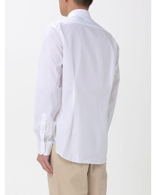Michael Kors White Classic Stretch Cotton Shirt for men