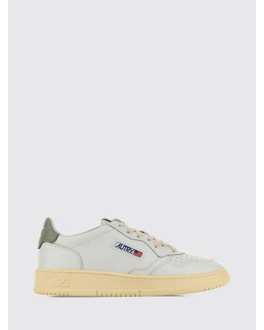 Autry White Medalist Low Sneakers for men