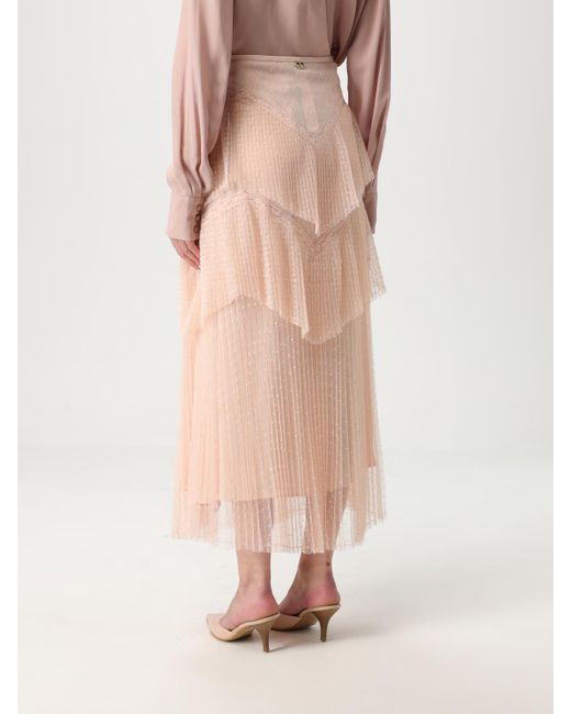 Falda Mujer Twinset de color Pink