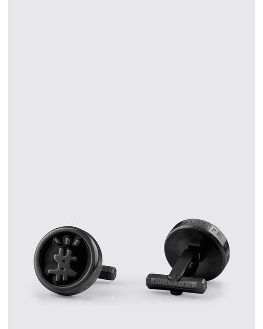 Philipp Plein Black Cufflinks for men