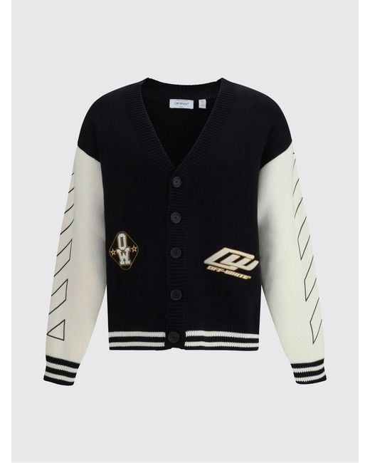 Off-White c/o Virgil Abloh Blue Cotton Cardigan for men