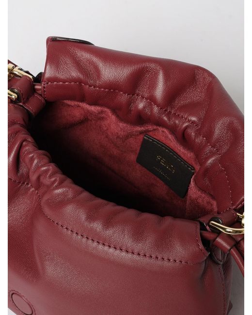 Fendi Red Mini Mamma Baguette Bag