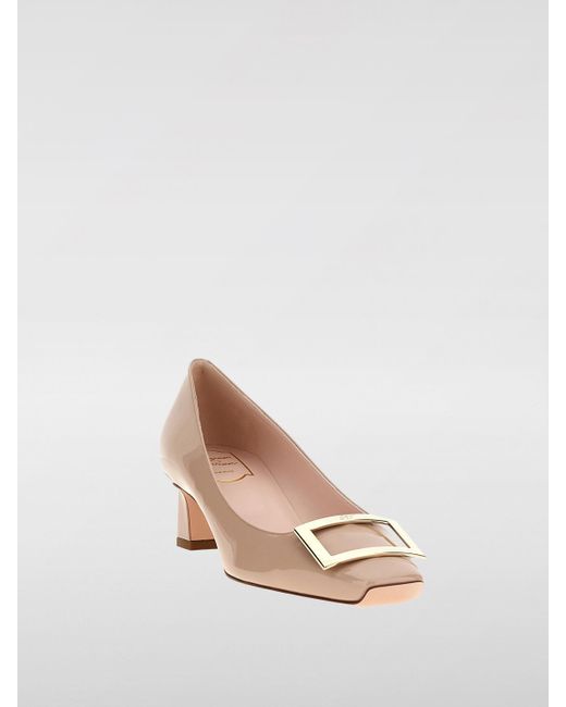 Décolleté Trompette di Roger Vivier in Natural