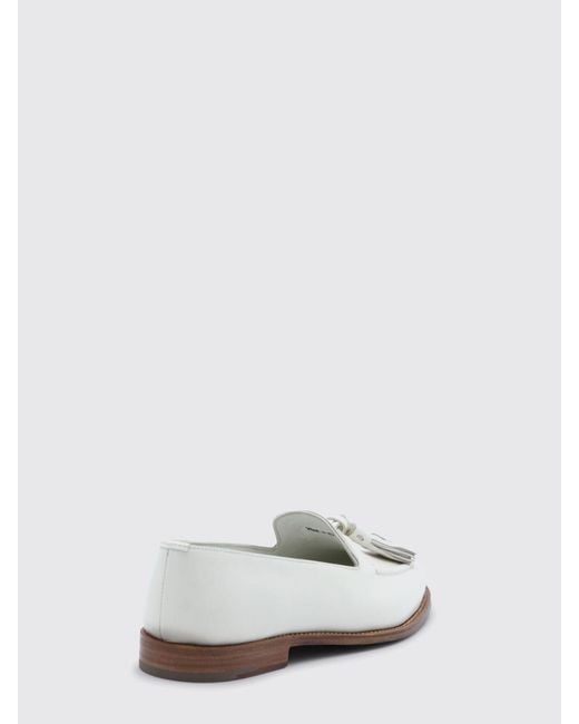 Church's White Renee Leather Loafers