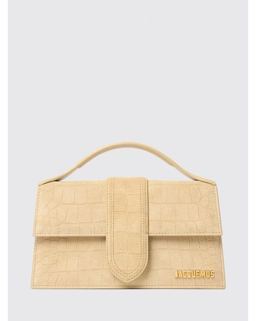 Jacquemus Natural Le Grand Bambino Suede Bag