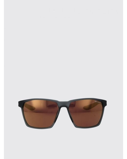 Nike Gray Maverick Acetate Sunglasses With Logo