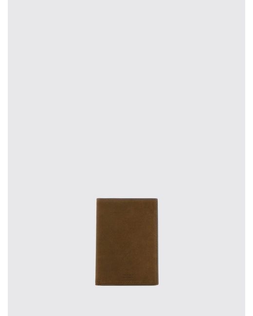 Tom Ford Green Suede Passport Holder for men